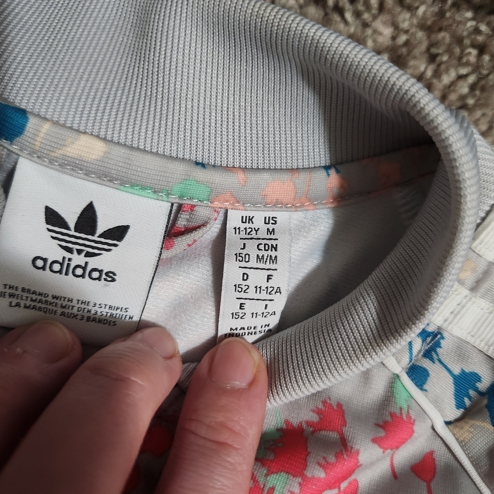 Adidas Girls Floral Track Jacket - Multicolor - Picture 3 of 3